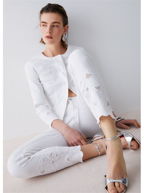 Pants woman white LIU JO | WA6260T367A/P9255